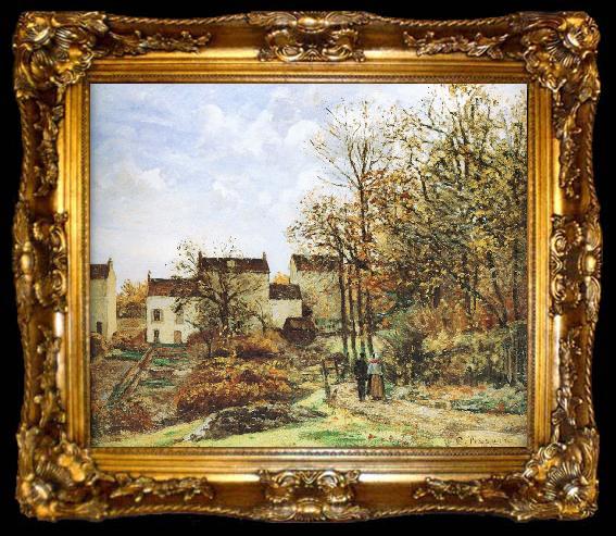 framed  Camille Pissarro Walking in the countryside, ta009-2